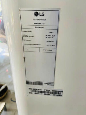 Máy lạnh cũ Tủ đứng LG 10HP Inverter Điện 3pha