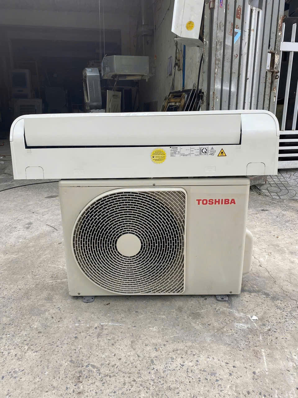 Máy lạnh cũ Toshiba 2HP Mono Thailan Gas R-32a Máy lạnh cũ Toshiba 2HP Mono Thailan Gas R-32a