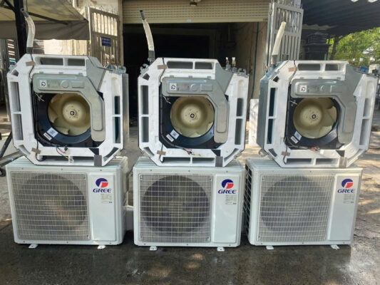 Máy lạnh cũ Âm trần Gree 5Hp Inverter R410 - 3pha 