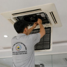 Thi Công Máy Lạnh Âm Trần Cho Khách Sạn Chuyên Nghiệp Tại TP.HCM