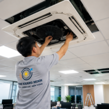 Thi Công Máy Lạnh Giấu Trần Nối Ống Gió Cho Văn Phòng Và Công Trình Cao Cấp