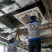 Thi Công Máy Lạnh Tủ Đứng Cho Nhà Xưởng, Hội Trường Và Showroom