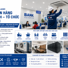 Thi Công Máy Lạnh Cho Ngân Hàng – Chi Nhánh – Tổ Chức Tài Chính Chuyên Nghiệp