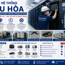 Bảo Trì Hệ Thống Điều Hòa Cho Trung Tâm Dữ Liệu (Data Center) Và Phòng Máy Chủ – Đảm Bảo Làm Mát Liên Tục, Bảo Vệ Thiết Bị Quan Trọng
