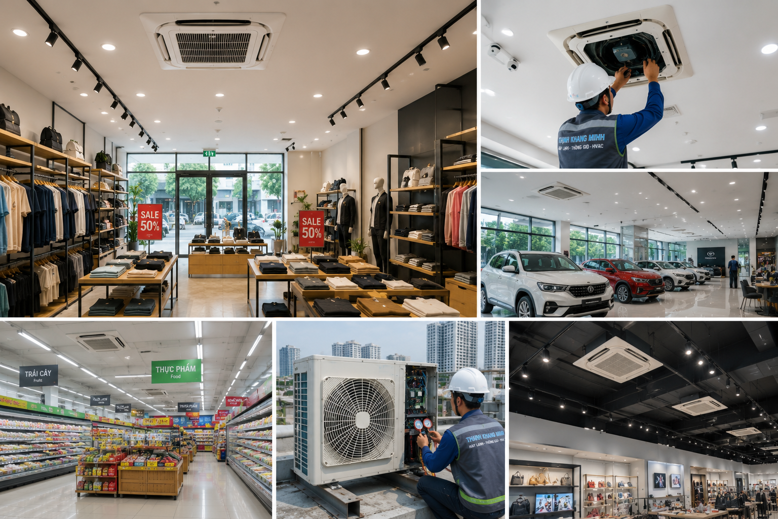 Giải Pháp Máy Lạnh Cho Chuỗi Cửa Hàng, Showroom Và Siêu Thị