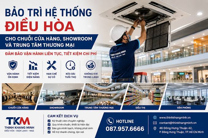 Thi Công Hệ Thống Điều Hòa Cho Trung Tâm Thương Mại