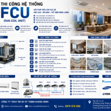Thi Công Hệ Thống FCU (Fan Coil Unit) Cho Khách Sạn, Văn Phòng, Bệnh Viện Và Tòa Nhà