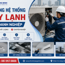 Thi Công Hệ Thống Máy Lạnh Cho Tòa Nhà Văn Phòng Quận Bình Thạnh – Giải Pháp Làm Mát Hiệu Quả Từ Thịnh Khang Minh