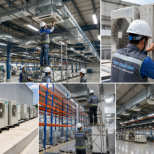 Thi Công Hệ Thống Máy Lạnh Nhà Xưởng – Giải Pháp Làm Mát Công Nghiệp Hiệu Quả Cho Doanh Nghiệp