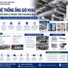 Thi Công Hệ Thống Ống Gió HVAC Cho Nhà Máy, Tòa Nhà Và Trung Tâm Thương Mại