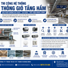 Thi Công Hệ Thống Thông Gió Tầng Hầm Cho Chung Cư, Tòa Nhà Và Trung Tâm Thương Mại