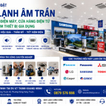Thi Công Lắp Đặt Máy Lạnh Âm Trần Cho Siêu Thị Điện Máy