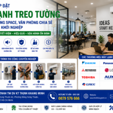 Thi Công Lắp Đặt Máy Lạnh Treo Tường Cho Văn Phòng Chia Sẻ (Coworking Space) Và Trung Tâm Khởi Nghiệp