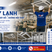 Thi Công Máy Lạnh Cho Nhà Máy Gỗ – Xưởng Nội Thất Giải Pháp Làm Mát Chuyên Nghiệp Cho Dây Chuyền Sản Xuất