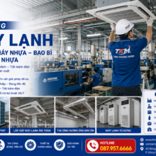 Thi Công Máy Lạnh Cho Nhà Máy Nhựa – Bao Bì – Xưởng Ép Nhựa Giải Pháp Làm Mát Ổn Định Cho Sản Xuất