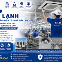 Thi Công Hệ Thống Điều Hòa Cho Xưởng Điện Tử – Kiểm Soát Nhiệt Độ, Nâng Cao Chất Lượng Sản Xuất