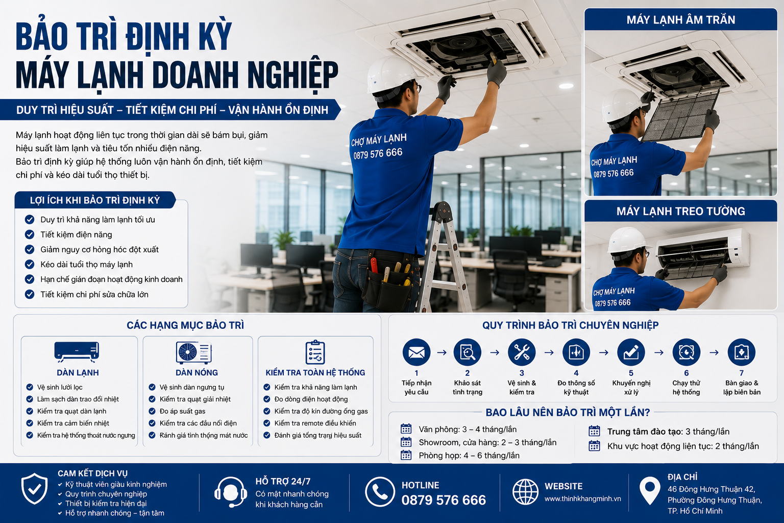 Bảo Trì Định Kỳ Hệ Thống Máy Lạnh Doanh Nghiệp